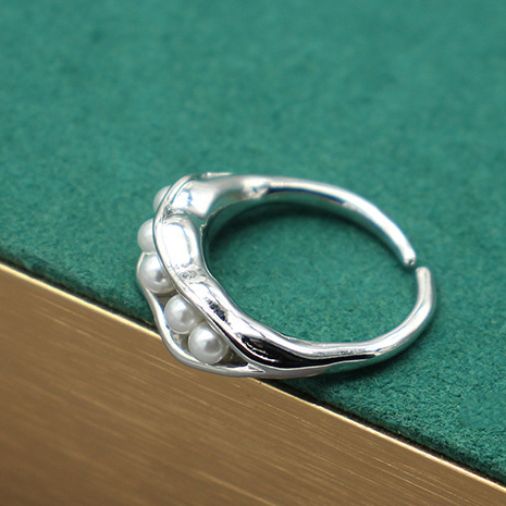 Pea Pod Open Ring – 18K Gold or Platinum Plated Adjustable Design