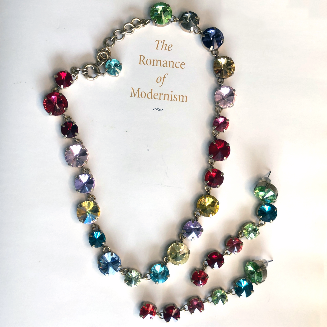 Techni Colour Rainbow Crystal Bold Cut Gem Necklace
